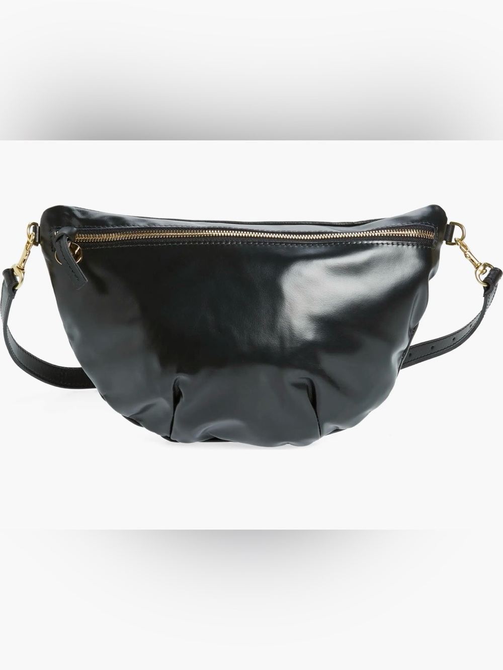 Clare V. Grande Fanny in Black Leather - Picture 9 of 9